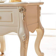 Elegante Semplicità Comodino Comodino in Stile Europeo Cassetto Singolo Semplice Armadio Francese Bianco Intagliato Comodino per Camera da Letto, DTTX001