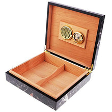 Umidificatori di sigari - Custodie for sigari Custodie for sigari da 20 pezzi Custodie for sigari con umidificatore, igrometro Dimensioni: 240x216x63mm Cedro spagnolo contenitore di immagazzinaggio
