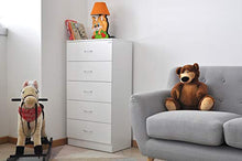 SAMIRA Cassettiera Moderna in Legno MDF Laccato Bianco - Mobile d'arredo settimino MOD. Eros