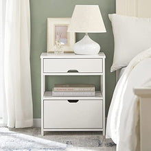 SoBuy® Comodini letto, tavolino da salotto o soggiorno, con cassetto,bianco,FRG258-W,IT