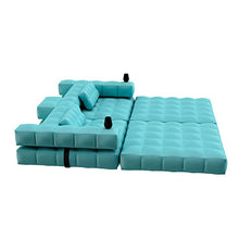 Pigro Felice Modul' aria lusso Set Divano gonfiabile PVC verde di acqua 234 x 117 x 72 cm