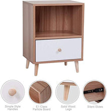 LMYTech Comodino Set di 2, Comodino Comodino in Legno MDF Camera da Letto con cassetto