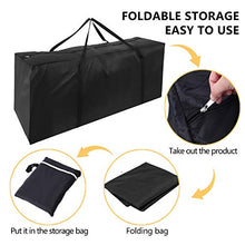 Herefun Borsa per Cuscini da Giardino 210D Oxford, Grande Borsa portaoggetti 122*39*55cm, Borsa di Stoccaggio Letto Lenzuola Cuscini Albero di Natale, Borsa Giardino con Maniglie Impermeabile