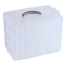 Candeon Scatola portaoggetti - Scatola portaoggetti per Gioielli in plastica Trasparente Scatola per contenitori per contenitori Artigianali
