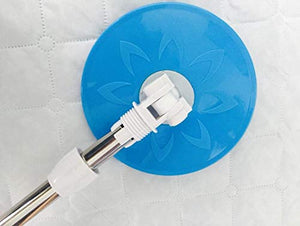 SSAYY Mop Mop A 360 Giri con Secchio E Doppie Testine Blu per Una Pulizia Rapida E Facile del Pavimento