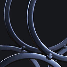 XHCP Portabottiglie per Vino, Portabottiglie Semplice, Portabottiglie in Ferro battuto, Nero, può Contenere 6 Bottiglie di Vino, Portabottiglie di personalità Creativa