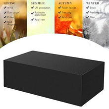 Fodere per mobili da giardino impermeabili 180x120x74cm, fodere per mobili da esterno, fodere per tavoli e sedie da patio rettangolari, impermeabili resistenti durevoli, anti-UV, set di coperture