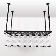 Wine Bar Bar Wine Glass Rack Hanging Wine Glass Bar Hanging European Creative Wine Bottle Holder Portabottiglie Industriale A Parete (Dimensioni: 120 * 35Cm) Rack di Stoccaggio
