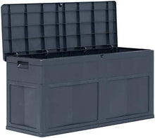 Baule da Giardino, Scatola di immagazzinaggio in plastica resistente agli agenti atmosferici per esterni e interna per cuscini da mobili da giardino, 85 galloni Big Blocco Bloccable Garden Toolbox (Gr
