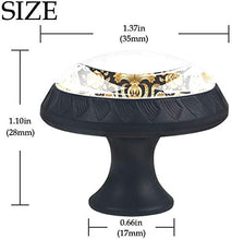 Unicorno d'oro Pomelli per Porta Set di 4 Pomelli per Mobili Manopole per Cassetti Cucina Armadio Vetro