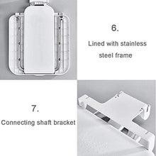Sedia da doccia con porta invisibile Sgabello pieghevole Pieghevole Sgabello Doccia a muro Sedile ABS Materiale antiscivolo Portico Sgabello Sgabello Isolamento Performance Scarpa Cambio sgabello 39x4