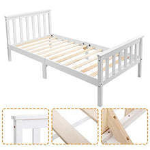 GYF Rete del Letto Struttura Letto Legno per Letto Telaio del Letto Bianco Singolo Letto Singolo Solido Telaio in Legno Massello per Camera da Letto, Camera degli Ospiti, Dormitorio O Hotel.