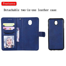 Bear Village Cover Galaxy J7 2017, Custodia Premium Flip Custodia per Samsung Galaxy J7 2017, Custodia con Porta Carte e Chiusura Magnetica, Blu