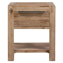 Festnight Comodino con Cassetto in Legno Massello d'Acacia 40x30x48 cm