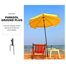 YARNOW Ancoraggio per Ombrellone da Spiaggia E Ancoraggio per Ombrellone da Spiaggia Robusta Base Porta Trivella per Erba da Terra in Metallo con Due Forchette