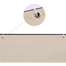 YUANBIAO Protezione Privacy 0.9x3.5m Vento Antipioggia Telo Oscurante Balcone Installazione Facile per recinzioni da Giardino, Balcone, Marrone Chiaro
