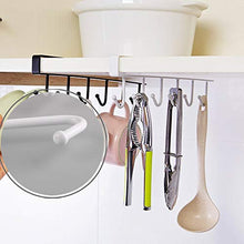 VINFUTUR 2pz Porta Rotoli Cucina Dispenser di Carta da Cucina Porta Tazze da Cucina 6 Ganci Porta Bicchieri