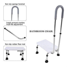 Ausla Sgabello Antiscivolo da Bagno, Sedia da Doccia, Antiscivolo, Regolabile in Altezza, per Persone anziane, per Bagno, Cucina, 78 x 95 cm