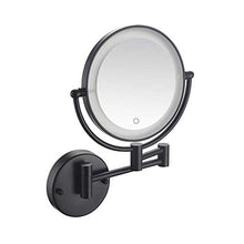 BJH Specchio per Il Trucco per Montaggio a Parete 3X Touch Screen per Specchio cosmetico ingranditore 360 °; Specchio da toeletta Girevole allungabile su Due Lati