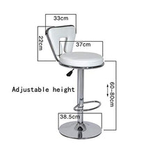 LXYPLM Sgabello Sedie Bar Barstools Sedie girevoli Regolabili in Metallo Sgabelli Alti, bancone Cucina Sgabelli da Pranzo for Colazione con poggiapiedi e Base cromati Arredo Bar Cucina (Color : Red)