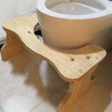 SJB Sgabello da Bagno accovacciabile in Legno massello Antiscivolo - Adatto per Bagno di Famiglia Sgabello da Cucina Multifunzionale per Anziani Donne Incinta Multifunzione Creative