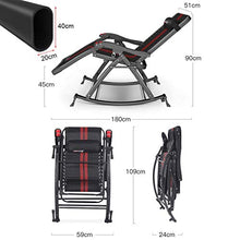 SHUAIIJUAN Sedia per il tempo libero domestico Rocking Chairs for adulti Sdraio reclinabile Sedie regolabile reclinabile Sedia pieghevole esterna del giardino sedia di svago for Patio, campeggio, spia