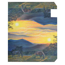 Sunset Horses Mountain Paesaggio Casella Postale Coperture Magnetiche Giardino Cantiere Decorazione Casa Dimensioni Standard 53,3 cm x 45,7 cm