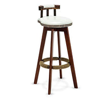 Poggiapiedi e Casa seggiolone sgabelli Sedie uffic Solido Legno di Alta Sgabello da Bar Sedia 74 Centimetri in Altezza dei sedili con Schienale (Color : Transparent)