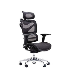 YUYTIN Sedia per Computer Sedia da Ufficio ergonomica, Ventilazione a Rete Completa, Sedia Boss, Sedia Girevole e-Sport reclinabile, Regolabile in Altezza