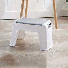 MKXF Sgabello di Plastica Bianca Bagno Addensata Antiscivolo Sgabello Domestico Vivente Scarpa Spogliatoio Sgabello Esterno Sgabello per Bambini Portatili