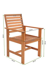 Sedia da giardino in legno, 88 x 60 x 64 cm