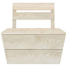 SKM Set Divani da Giardino su Pallet 5 pz in Legno Abete Impregnato (74kg)
