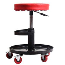 SXRDZ Sgabello Lavora con rotelle, gas Sgabello con PU verde sedile in pelle sintetica, Altezza regolabile 45-55 cm, peso 160 Kg supportati, Scopare Sgabelli di tatuaggio facciale di massaggio del man