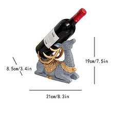 XLBAXLJ Oding Cervo Wine Rack, Grigio Fumetto Creativo Sveglio del Vino della casa cremagliera Champagne Decorazioni per la Veranda Ufficio Soggiorno Camera da Letto