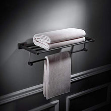 SWNN Bathroom Shelves Portasciugamani Nero in Rame Nordico Retro Semplice Pacchetto da Bagno Portasciugamani in Metallo con Portasalviette