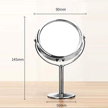 ATUIO - Specchio per Il Trucco, Specchio per Il Trucco Rotondo, Perfetto per Comò o Mobile da Bagno, Specchio da Scrivania con Rotazione di 360 °