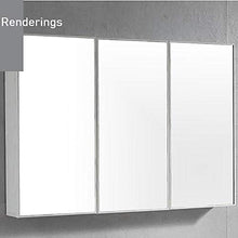 Specchio Bagno Rettangolare con Mensola, Armadio A Specchio per Il Bagno 1000×13×70 cm,Armadio A Specchio A Tre Ante