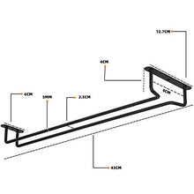 H-M-Shelf Cremagliera del Vino in Metallo Cabina Armadio Nero Rack Base Appeso Appeso Champagne Glass Growblet Rack Sottosopra Riga Singola Vino Cremagliera in Vetro per Vino Armadio per Vino