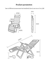 WUTONG Sedia di Vimini Fatta a Mano Reclinabile Sagre da Campeggio Giardino Pesca BBQs Patio, Design ergonomico Elevata robustezza Sicurezza Confortevole