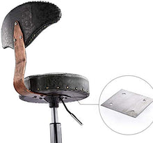 Sgabello Sedia Poggiapiedi Telaio Bar Stool Metallo con Schienale Impermeabile Addensare Girevole Sgabello Rotella Universale Regolabile Bar Stool QAF1008 (Color : D)