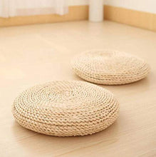 Cuscino Tatami Pouf Rotondo in Paglia Naturale Cuscino in Paglia futon Corn bay Window Pad Yoga Cuscino Fumante Stuoia Tessuta a Mano per la Decorazione Domestica-30x30cm