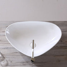 Triangolo sopra Contro Bacino Ceramica Balcone Casa Lavandino Lavabo Lavabo Lavabo Art Basin Lavabi (Dimensioni : 59x39x14cm)