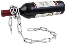 Brubaker portabottiglie per Vino dal Design 'Catena Magica' con Biglietto d'auguri, Scultura in Metallo