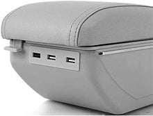 LANCHUN Armrest for M AZDA CX-3 CX 3 CX3 2014-2019 Bracciolo Box Auto Centro Centro Console Console Braccio Rest con Funzione di Ricarica 7 Porte USB Double-Space (Color : Grey)