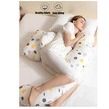 Gravidanza Pillow U-Shape Nursing Full Body Pillow completa di cuscini e il sostegno della maternità con il supporto di estensione staccabile for Back Fianchi Gambe ventre for donne incinte, Blu Huang