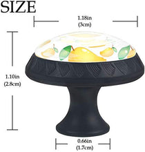 Frutta tropicale dolce del mango fresco Pomelli per Porta Set di 4 Pomelli per Mobili Manopole per Cassetti Cucina Armadio Vetro