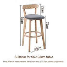 CMX-Barhocker Sgabelli da Bar Grigio Scuro, sedie da Bar per la Colazione, sedie da Cucina, sgabelli Alti con Supporto per la Schiena, Sedile in Morbido Lino, Gambe in Legno massello