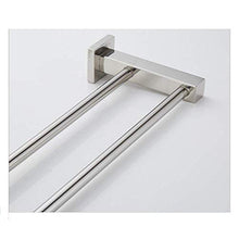 XIAJIA - Portasciugamani a barra doppia da 60 cm, in acciaio inox 304, impermeabile, con trattamento di lucidatura