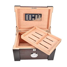 Auoeer Humidor Cedar con Una Grande capacità Vassoio di Legno Pera Scatola Classic
