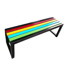 DCCYZ-YJ Sedia for Esterni da Giardino Sedia a 3 posti all'aperto Patio Garden Bench Portico di sede della Sedia con Telaio in Acciaio Costruzione Solida (Size : L100CM*W37CM*H45CM)